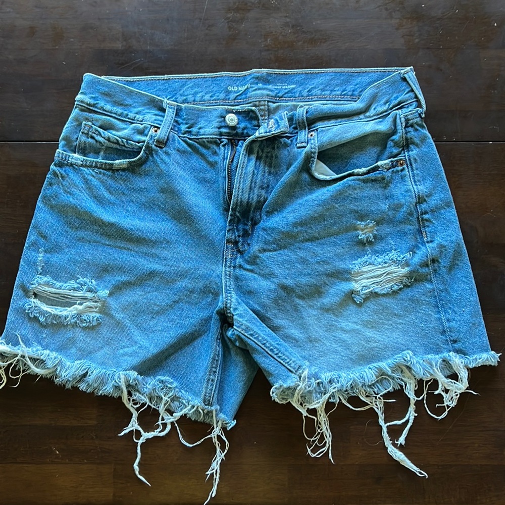 Old Navy blue jean shorts, size 12